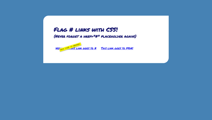CSS Link Hover Effects - Flag # Links!