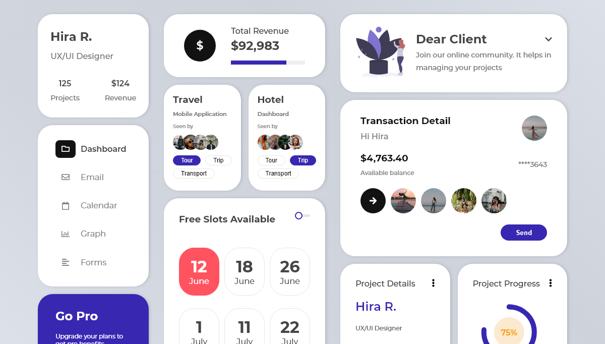 CSS Grid Examples - CSS-GRID : UI components