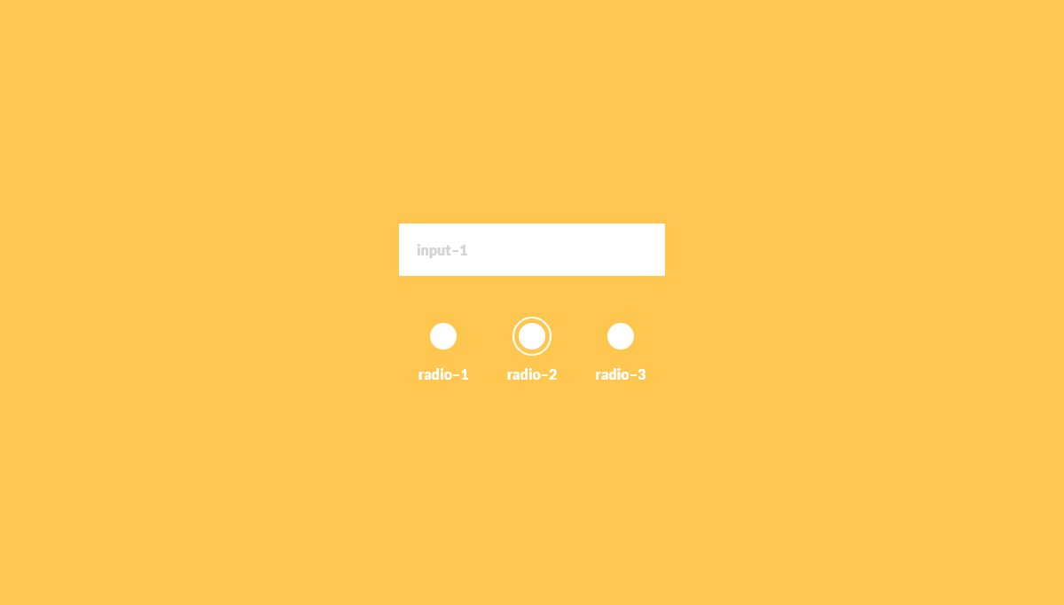 Radio Buttons CSS - Input & Radio-button