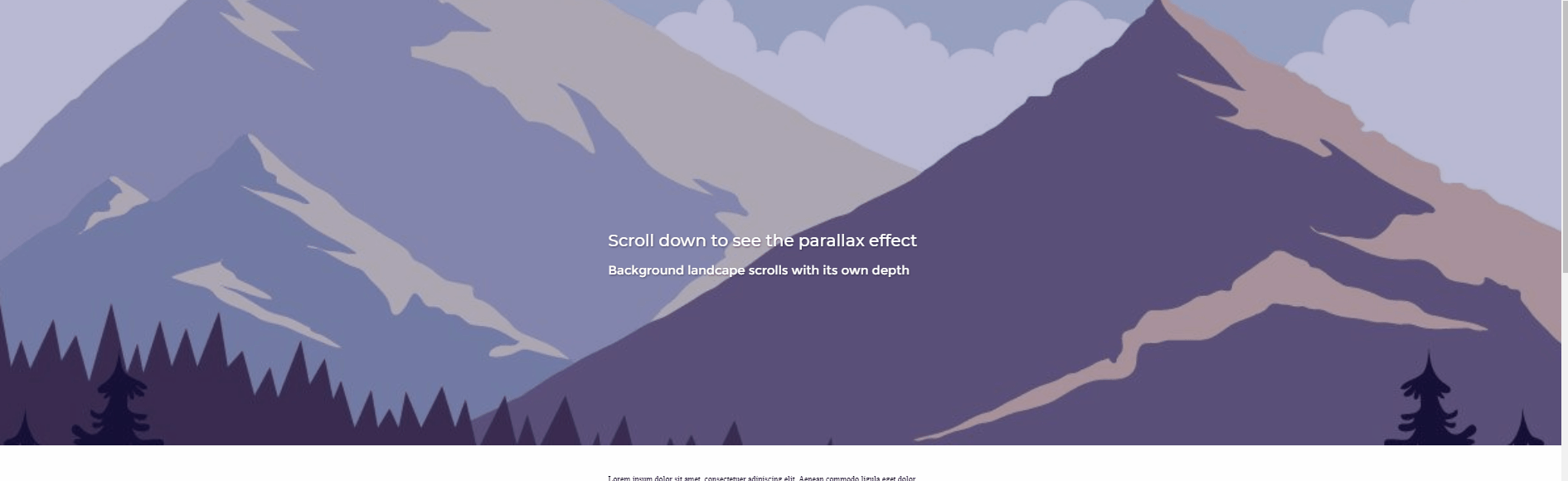 CSS Headers and Footers - Header Image Parallax Scrolling Effect with CSS
