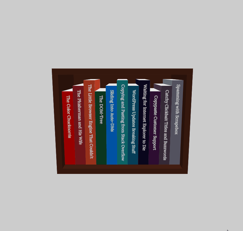 CSS Book Effects - 3D Book Browsing