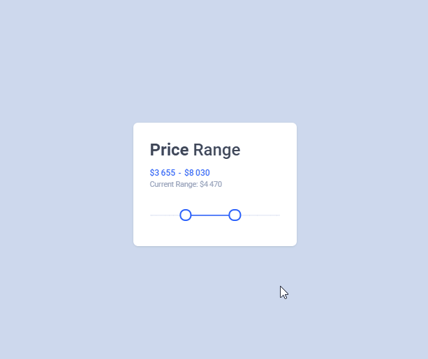jQuery Range Sliders - Rubber Slider