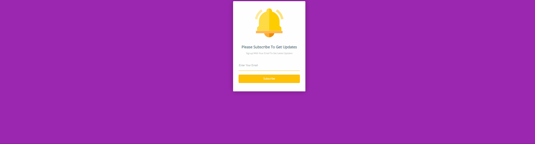 CSS Subscribe Forms - UI box 