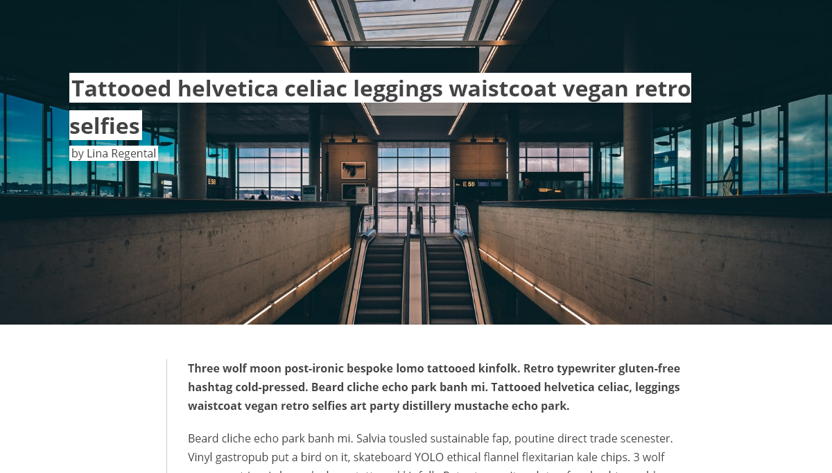 CSS Magazine Layouts - Article for a Magazine