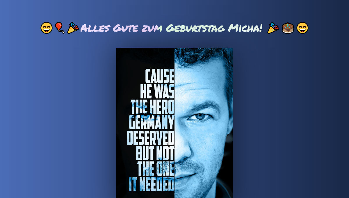 CSS Image Effects - HBD Michael 13allack 😄 - Poster