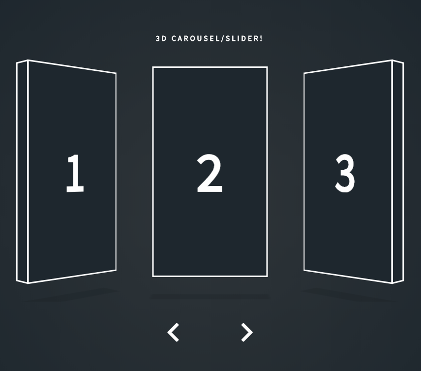 JavaScript Carousels - 3D Carousel Slider Vanilla JS