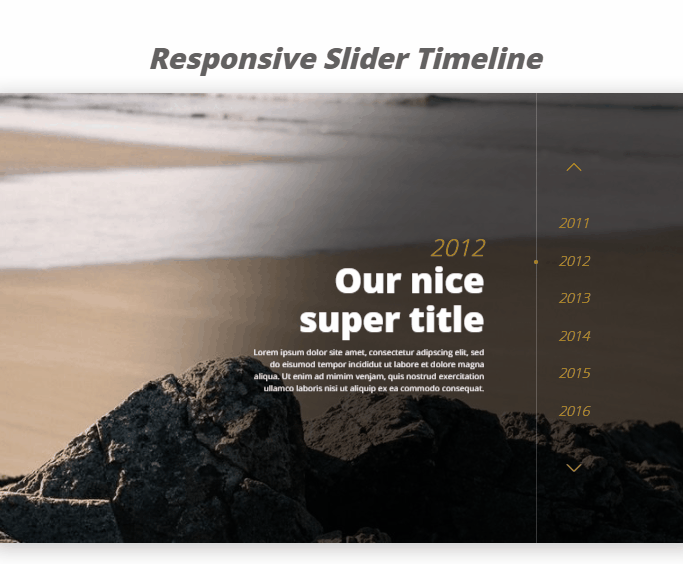 CSS Timelines - Responsive slider timeline with Swiper