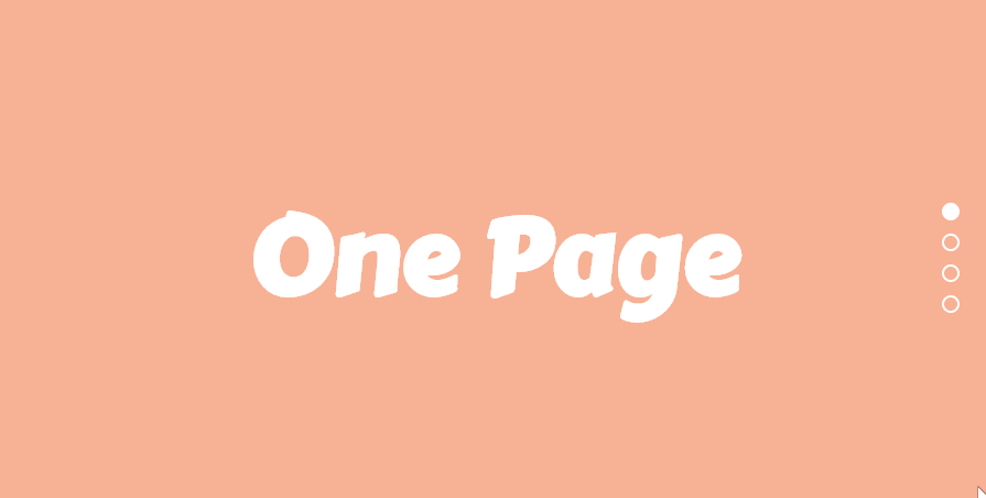 CSS Scroll Effects - Pure CSS One Page Scroll