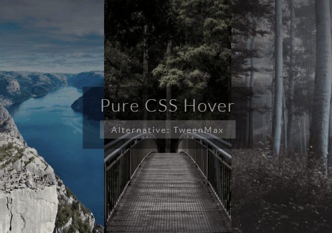 CSS Panels - Pure CSS Hover