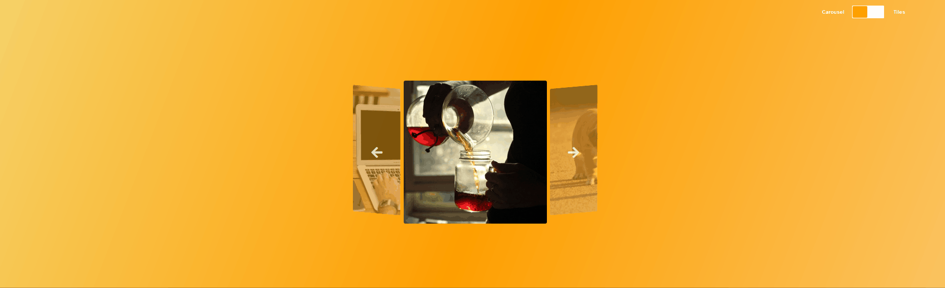 JavaScript Carousels - Gallery  Viewer Carousel / Tiles 