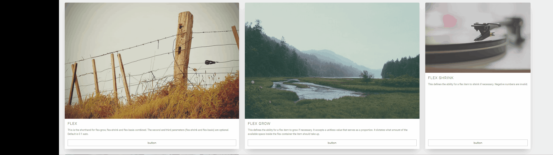 CSS Card Layouts - Flexbox Card Grid