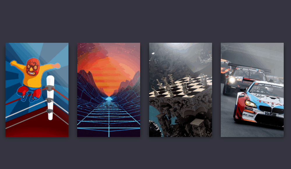 CSS Cards - Steam Inspired Game Card Hover Effect