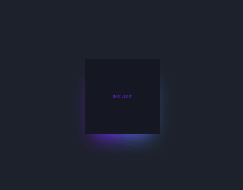 CSS Glow Effects - Animated Back Glow