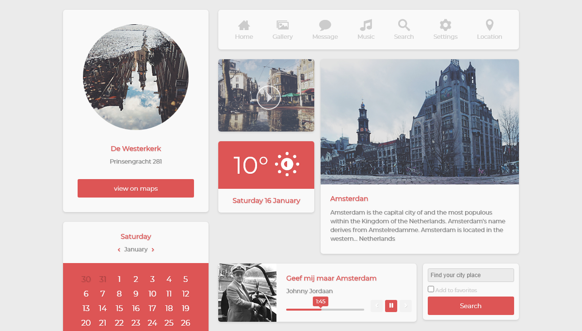 HTML UI Kits - Flat UI Kit - Dribbble Rebound