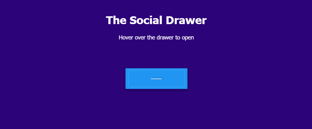 CSS Social Media Icons - The Social Drawer