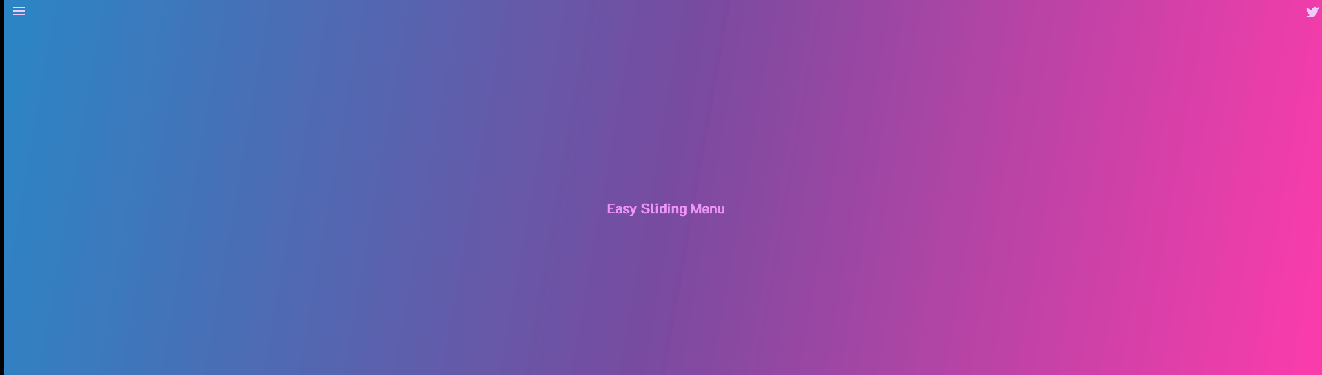 CSS Sliding Menus
