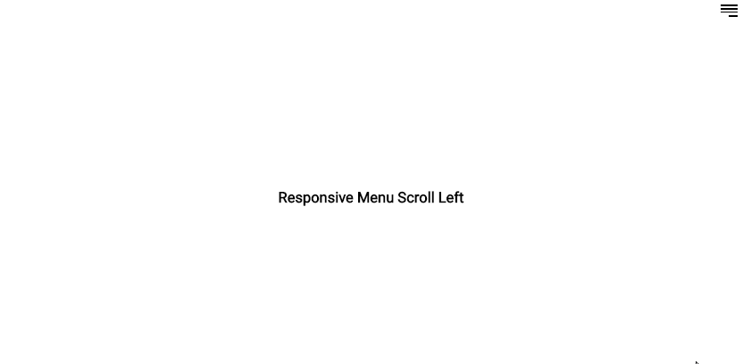 jQuery Menus - Responsive Menu Scroll Left