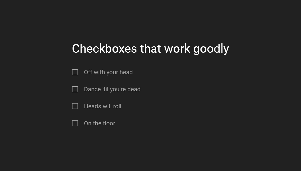 Checkboxes CSS - [Pure CSS] Delightful Checkbox Animation