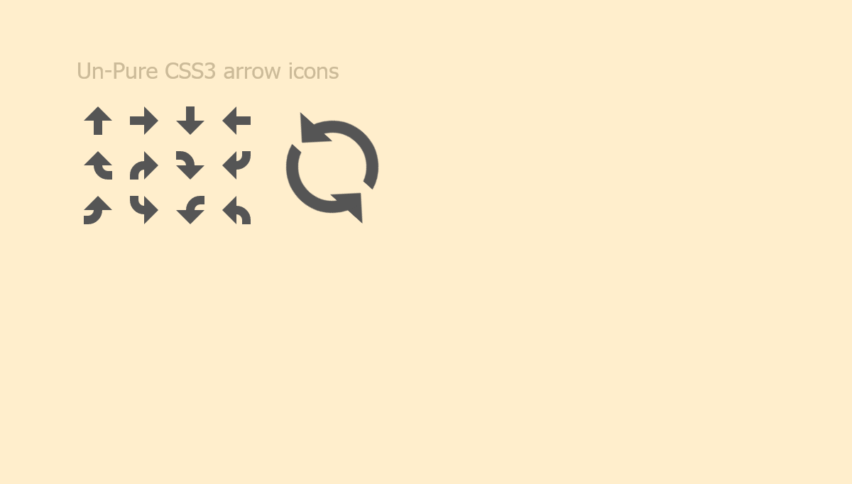 CSS Arrows - Pure CSS3 arrow icons