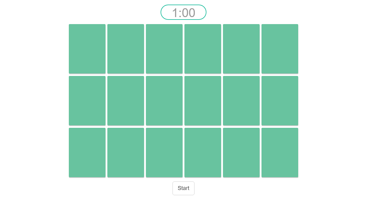 JavaScript Memory Games - Memory Game