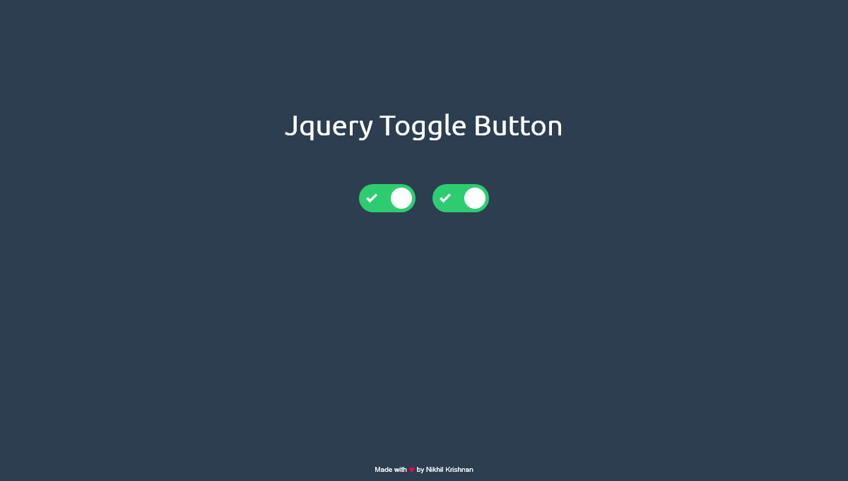 jQuery Buttons - Jquery Toggle Button