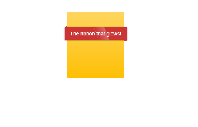 CSS Ribbons - The Glow Ribbon