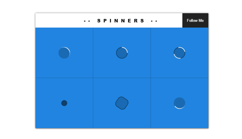 CSS Spinners - Simple Preloaders