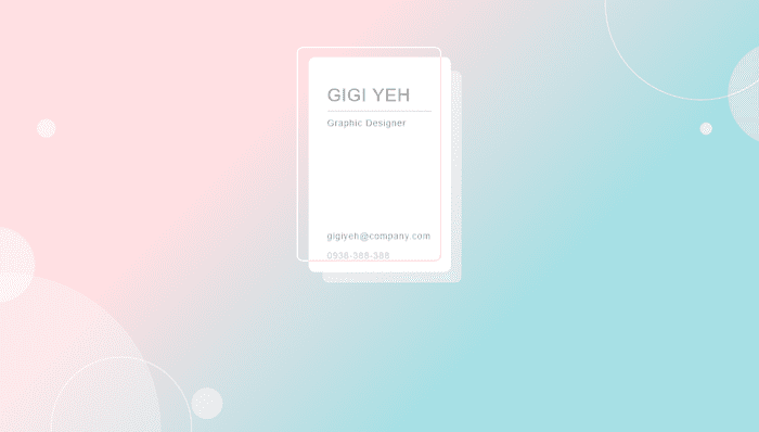 CSS Business Cards - Business card