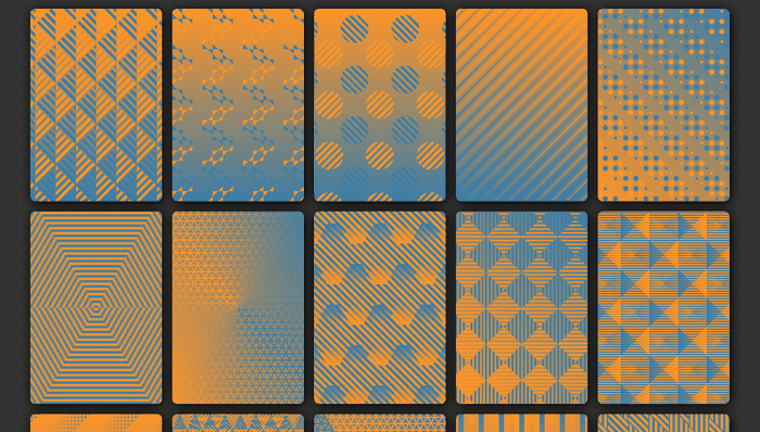 CSS Background Patterns - 1 Element Card Background Patterns (see Description)