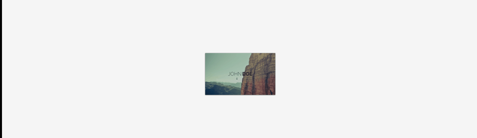 CSS Business Cards - CSS Business Card