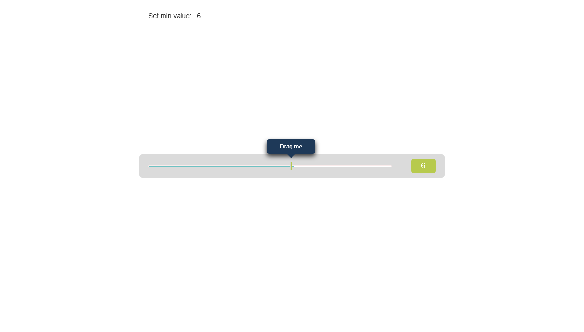 jQuery Range Sliders - JQuery UI Slider Restricted Drag