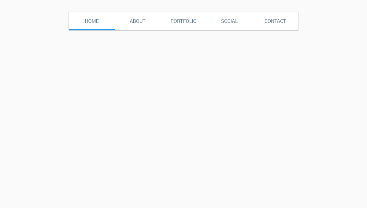 JavaScript Tab Bars - Google Material Design Tab Bar
