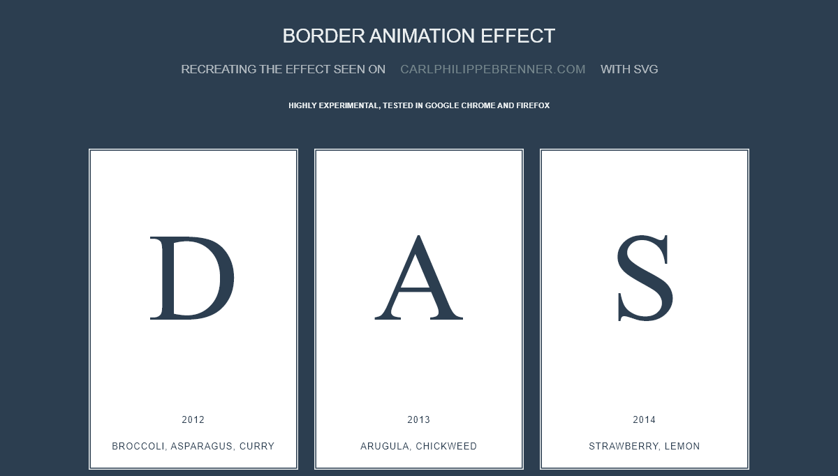CSS Border Animations - Border Animation Effect 