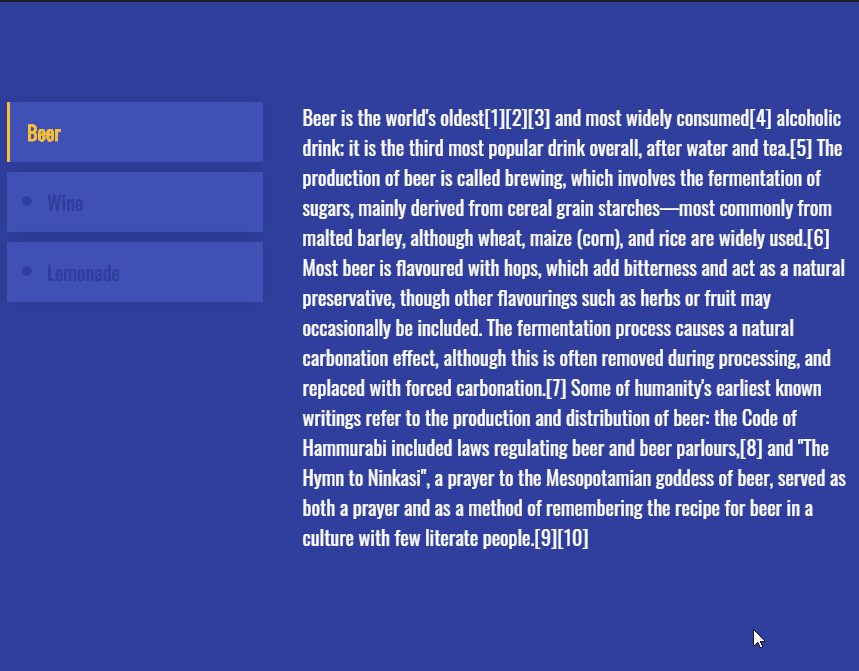 jQuery Tabs - Vertical tabs with smooth animation