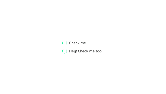 Checkboxes CSS - Green Checkbox