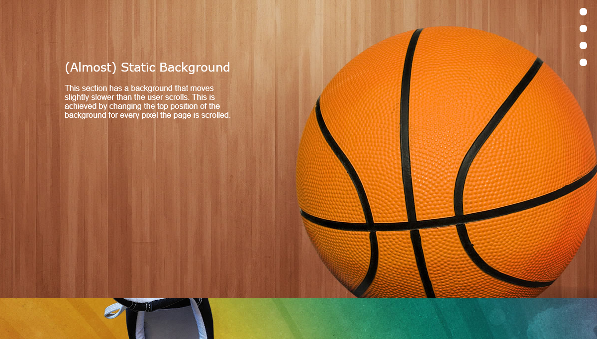jQuery Parallax - Parallax Scroll Page