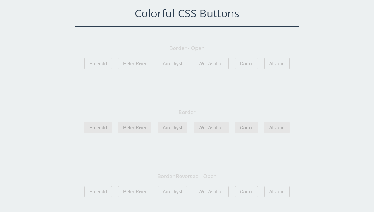 CSS Buttons - Colorful CSS Buttons