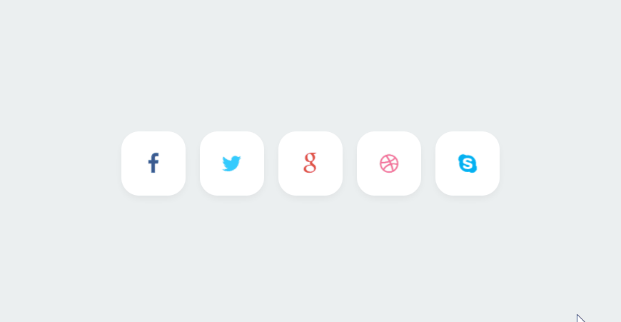 CSS Social Media Icons - Stylish Social Buttons