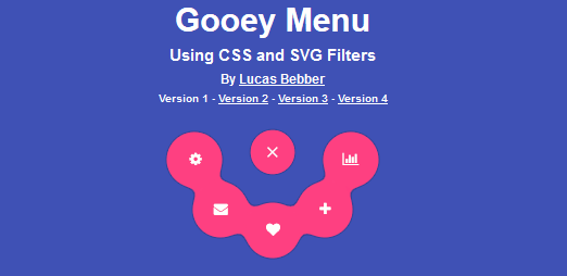 CSS Toggle Menus - Gooey Menu