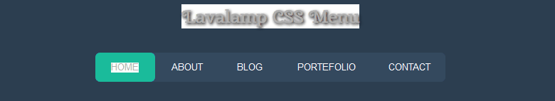 CSS Horizontal Menus - Lavalamp CSS Menu