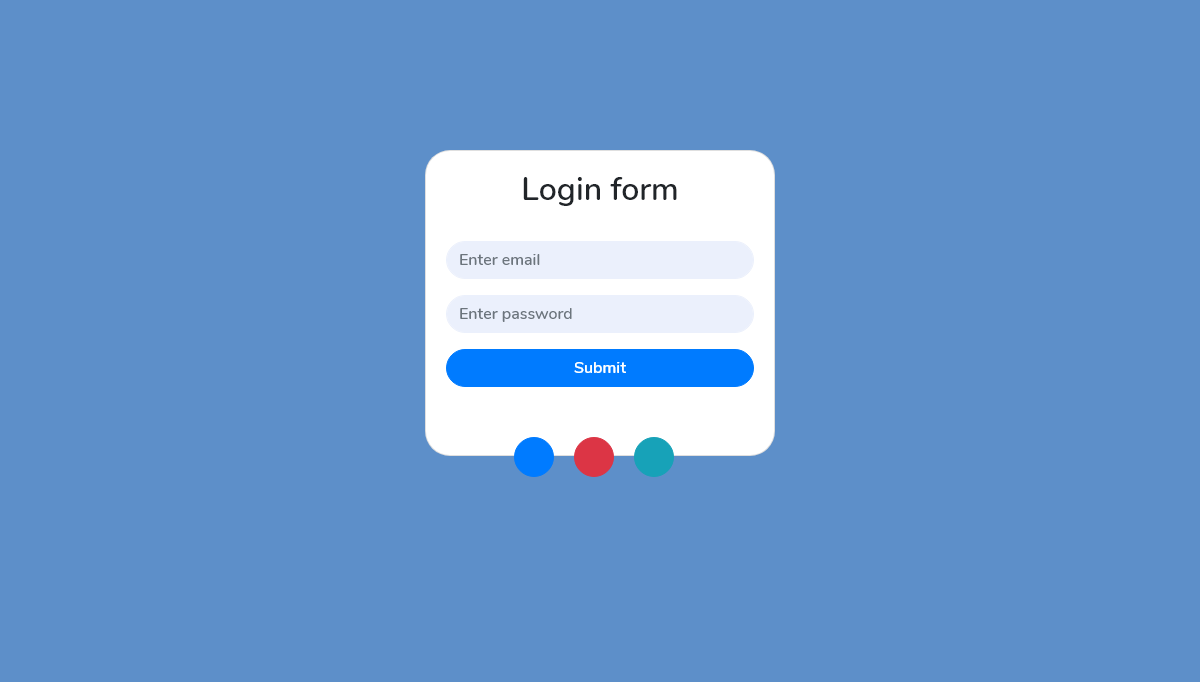 Bootstrap Forms - Login Form - HTML/CSS