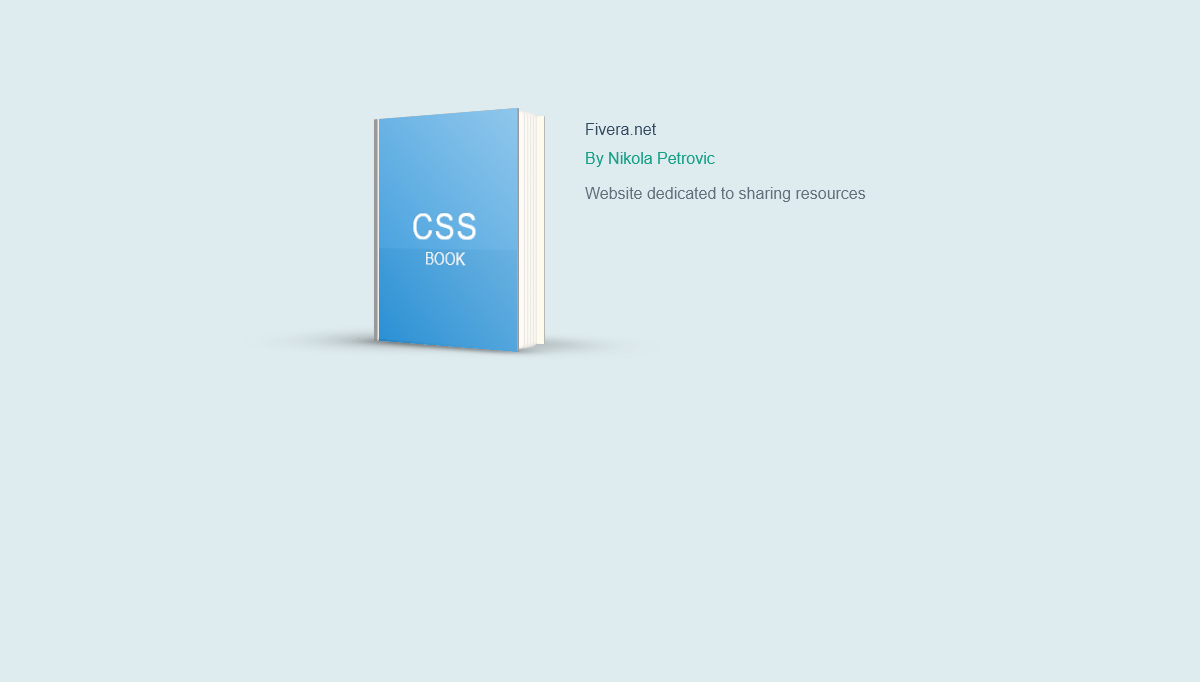 CSS Book Effects - Animated CSS Book