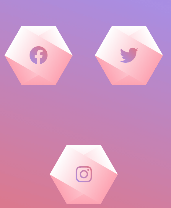CSS Buttons - Butterfly Hexagon
