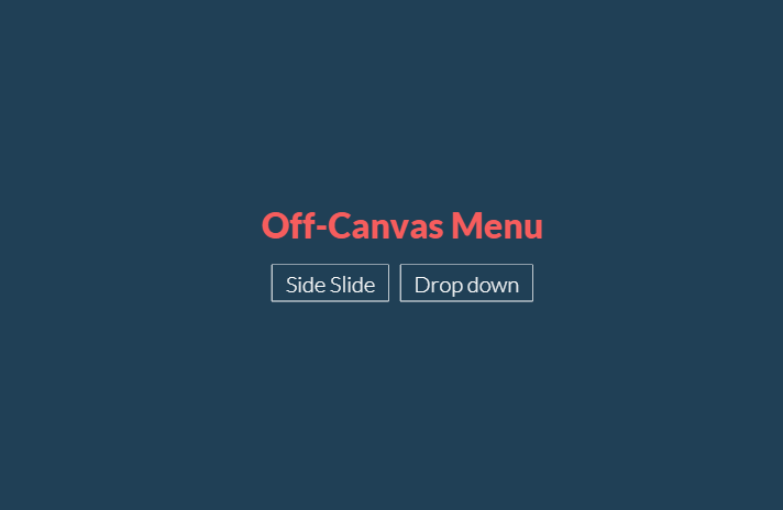 jQuery Sliding Menus - Off Canvas jQuery Menu
