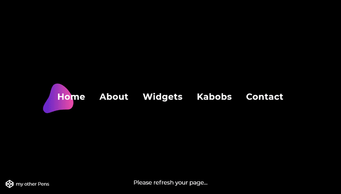 jQuery Menus - Menu With Morphing Shapes