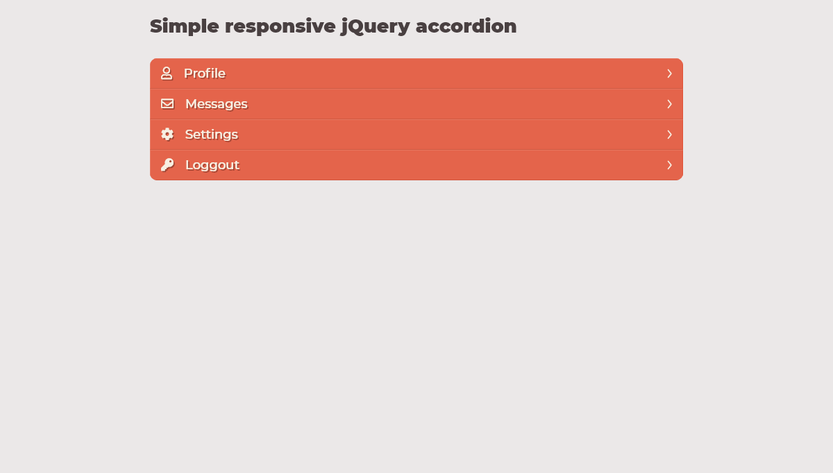 jQuery Accordions - Simple responsive jQuery accordion