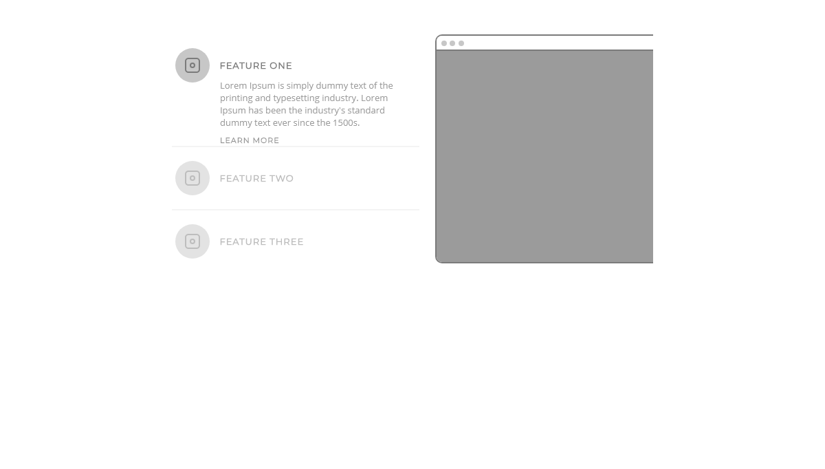 jQuery Tabs - Feature Slider