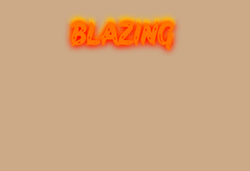 CSS Text Effects - Blazing Fire