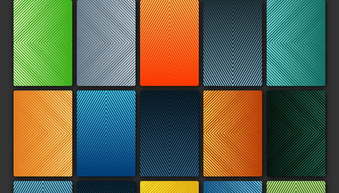 CSS Background Patterns - Cards with simple stripe backgrounds