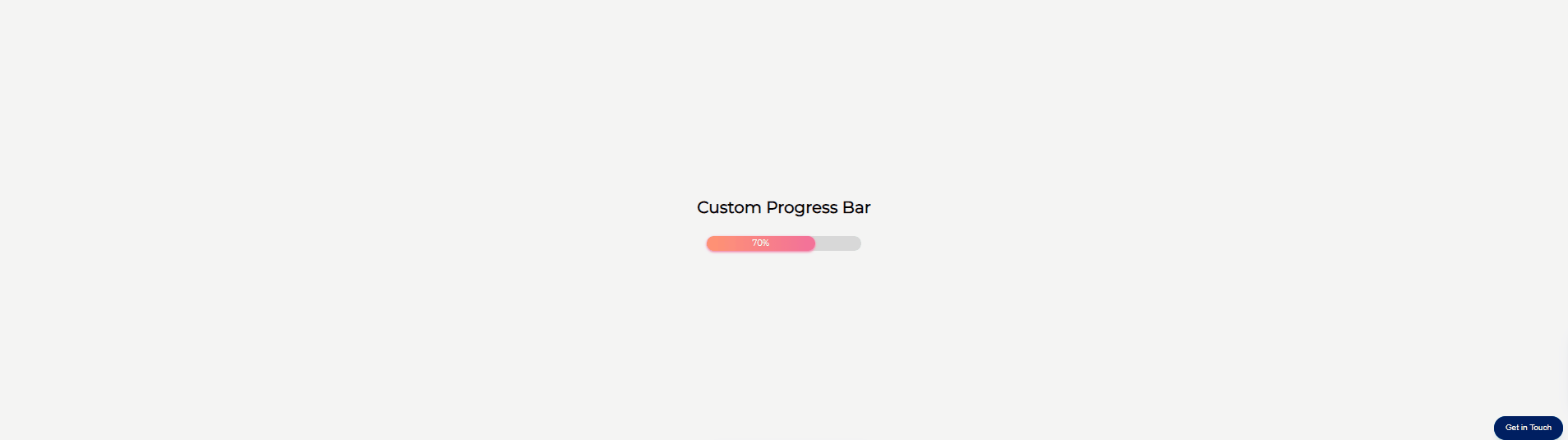 JavaScript Progress Bars - Custom Progress Bar